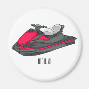 Afbeelding Jet ski cartoon Magneet