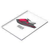 Afbeelding Jet ski cartoon Notitieboek (Linkerzijde)