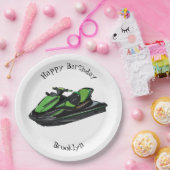 Afbeelding Jet ski cartoon Papieren Bordje (Feest)