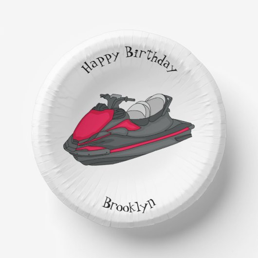 Afbeelding Jet ski cartoon Papieren Kommen (Voorkant)
