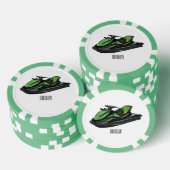 Afbeelding Jet ski cartoon Poker Chips (Opstapeling)