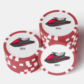 Afbeelding Jet ski cartoon Poker Chips (Opstapeling)