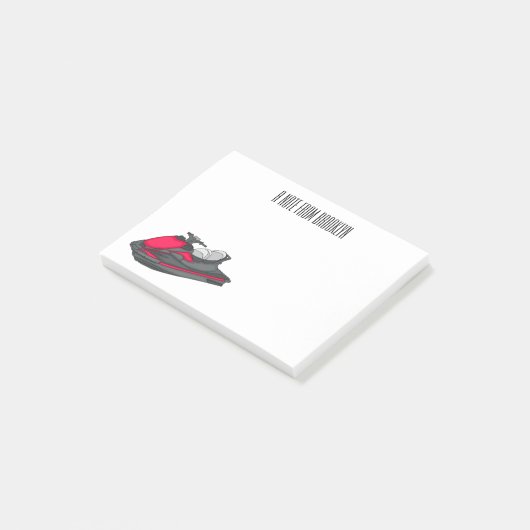 Afbeelding Jet ski cartoon Post-it® Notes (Schuin)