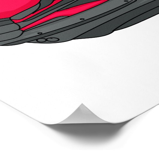 Afbeelding Jet ski cartoon Poster (Hoek)