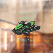 Afbeelding Jet ski cartoon Raamsticker (Vel 2)