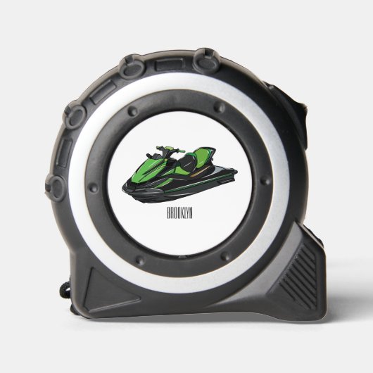 Afbeelding Jet ski cartoon Rolmaat (Voorkant)