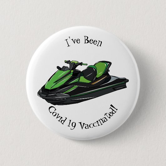 Afbeelding Jet ski cartoon Ronde Button 5,7 Cm (Voorkant)