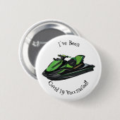 Afbeelding Jet ski cartoon Ronde Button 5,7 Cm (Voorkant /achterkant)