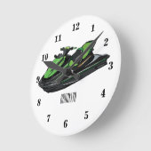 Afbeelding Jet ski cartoon Ronde Klok (Hoek)