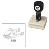 Afbeelding Jet ski cartoon Rubberstempel (Gestempeld)