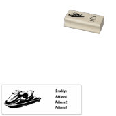 Afbeelding Jet ski cartoon Rubberstempel (Gestempeld)