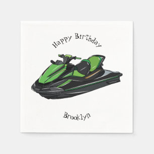 Afbeelding Jet ski cartoon Servet