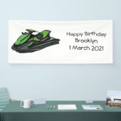 Afbeelding Jet ski cartoon Spandoek (Beurs)