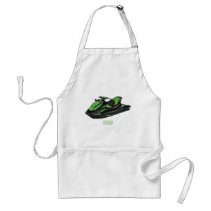 Afbeelding Jet ski cartoon Standaard Schort