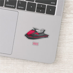 Afbeelding Jet ski cartoon Sticker