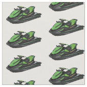 Afbeelding Jet ski cartoon Stof (Close Up)