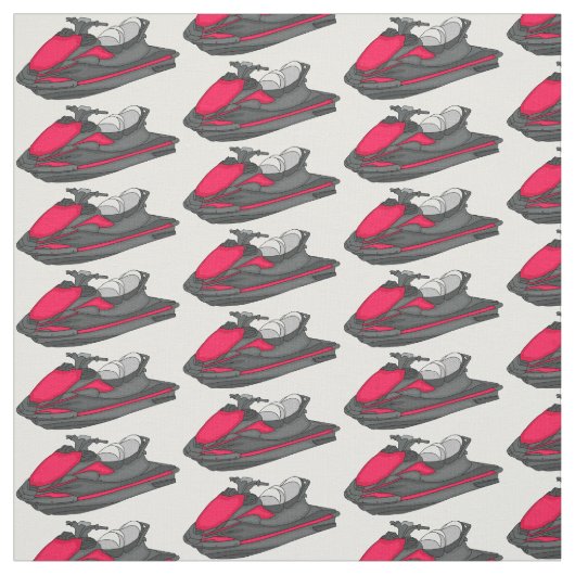 Afbeelding Jet ski cartoon Stof (Swatch)