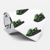 Afbeelding Jet ski cartoon Stropdas (Opgerold)