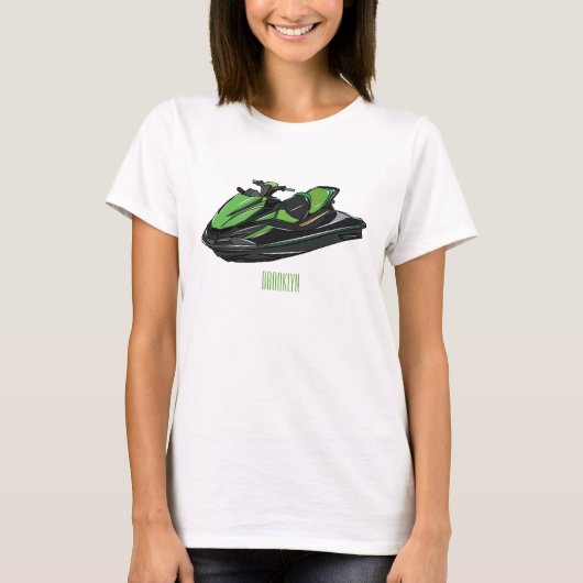 Afbeelding Jet ski cartoon T-shirt (Voorkant)