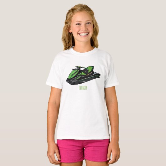 Afbeelding Jet ski cartoon T-shirt (Voorkant volledig)