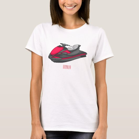 Afbeelding Jet ski cartoon T-shirt (Voorkant)