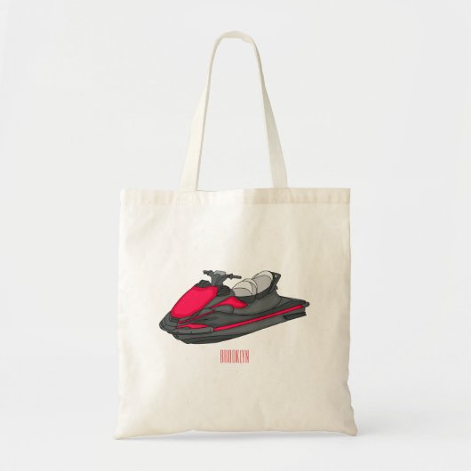 Afbeelding Jet ski cartoon Tote Bag (Voorkant)