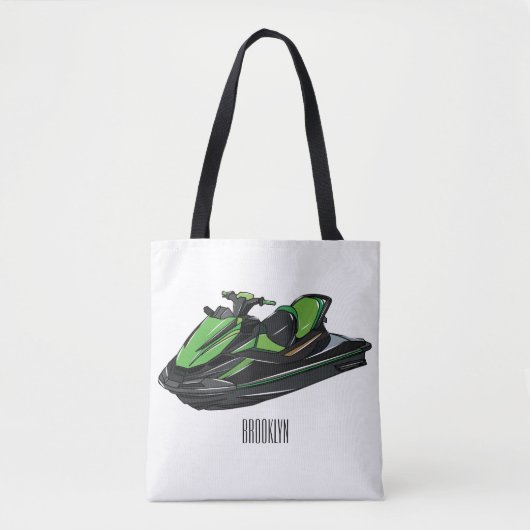 Afbeelding Jet ski cartoon Tote Bag (Voorkant)
