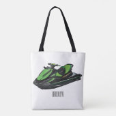 Afbeelding Jet ski cartoon Tote Bag (Achterkant)