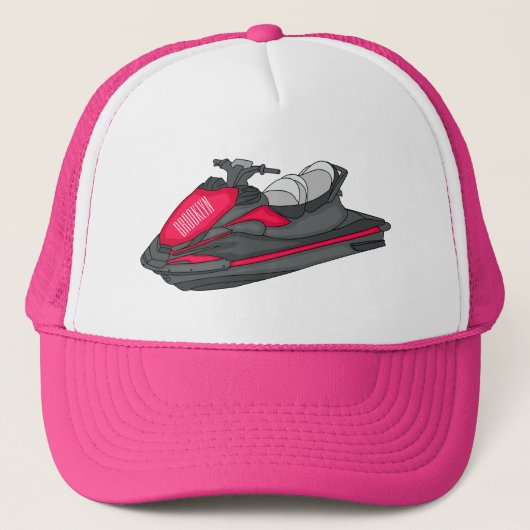 Afbeelding Jet ski cartoon Trucker Pet (Voorkant)