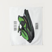 Afbeelding Jet ski cartoon Wandkleed (Voorkant)