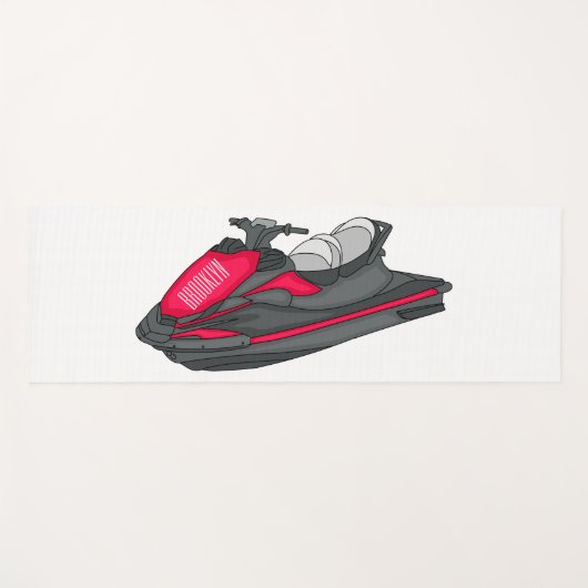 Afbeelding Jet ski cartoon Yogamat (Voorkant (horizontaal))