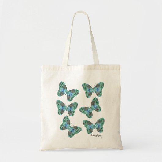 Afbeelding juwelen vlinder tote bag (Voorkant)