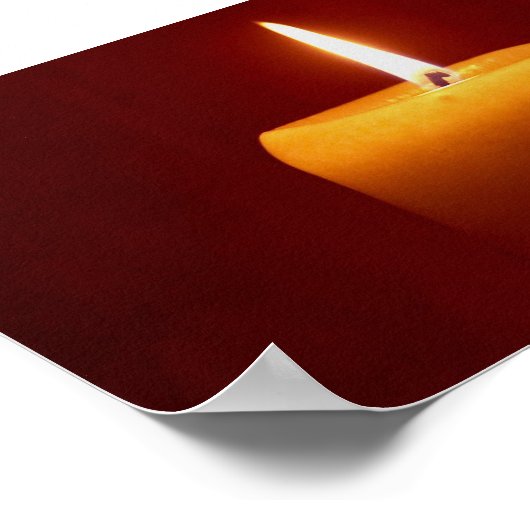 Afbeelding kaarslicht poster (Hoek)