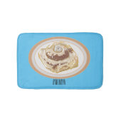 Afbeelding kaneelrol cartoon badmat (Voorkant)