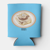 Afbeelding kaneelrol cartoon blikjeskoeler (Voorkant)