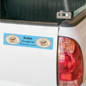 Afbeelding kaneelrol cartoon bumpersticker (Op Truck)
