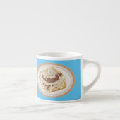 Afbeelding kaneelrol cartoon espresso kop (Rechts)