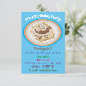 Afbeelding kaneelrol cartoon kaart (Staand voorkant)