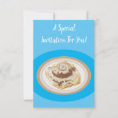 Afbeelding kaneelrol cartoon kaart (Achterkant)