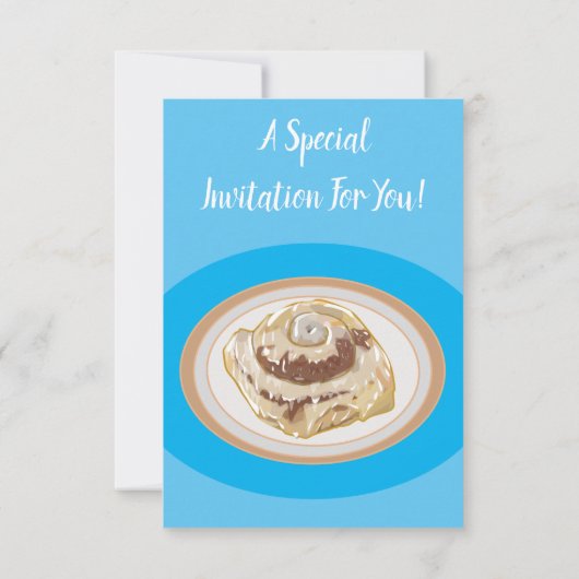 Afbeelding kaneelrol cartoon kaart (Achterkant)