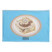 Afbeelding kaneelrol cartoon kussensloop (Achterkant)