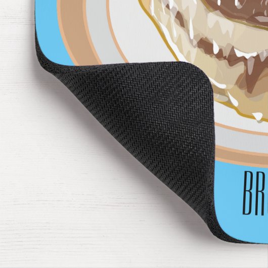 Afbeelding kaneelrol cartoon muismat (Hoek)