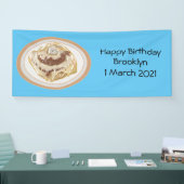 Afbeelding kaneelrol cartoon spandoek (Beurs)