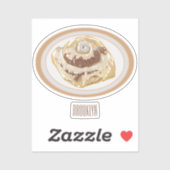 Afbeelding kaneelrol cartoon sticker (Vel)