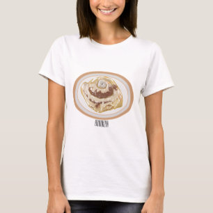 Afbeelding kaneelrol cartoon t-shirt