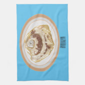 Afbeelding kaneelrol cartoon theedoek (Verticaal)