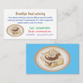 Afbeelding kaneelrol cartoon visitekaartje (Voorkant / Achterkant)