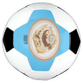 Afbeelding kaneelrol cartoon voetbal (Gedraaid)