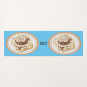 Afbeelding kaneelrol cartoon yogamat (Achterkant (horizontaal))