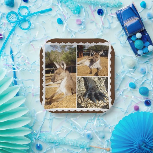 Afbeelding Kangaroo, Bord papier (Feest)